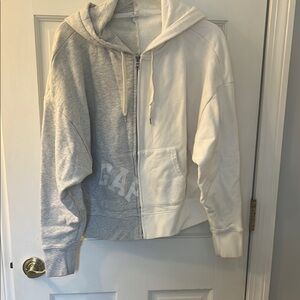GAP Two-Tone Gray and White Hoodie